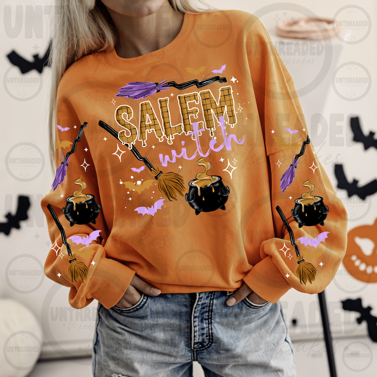 Salem Witch Halloween Crewneck