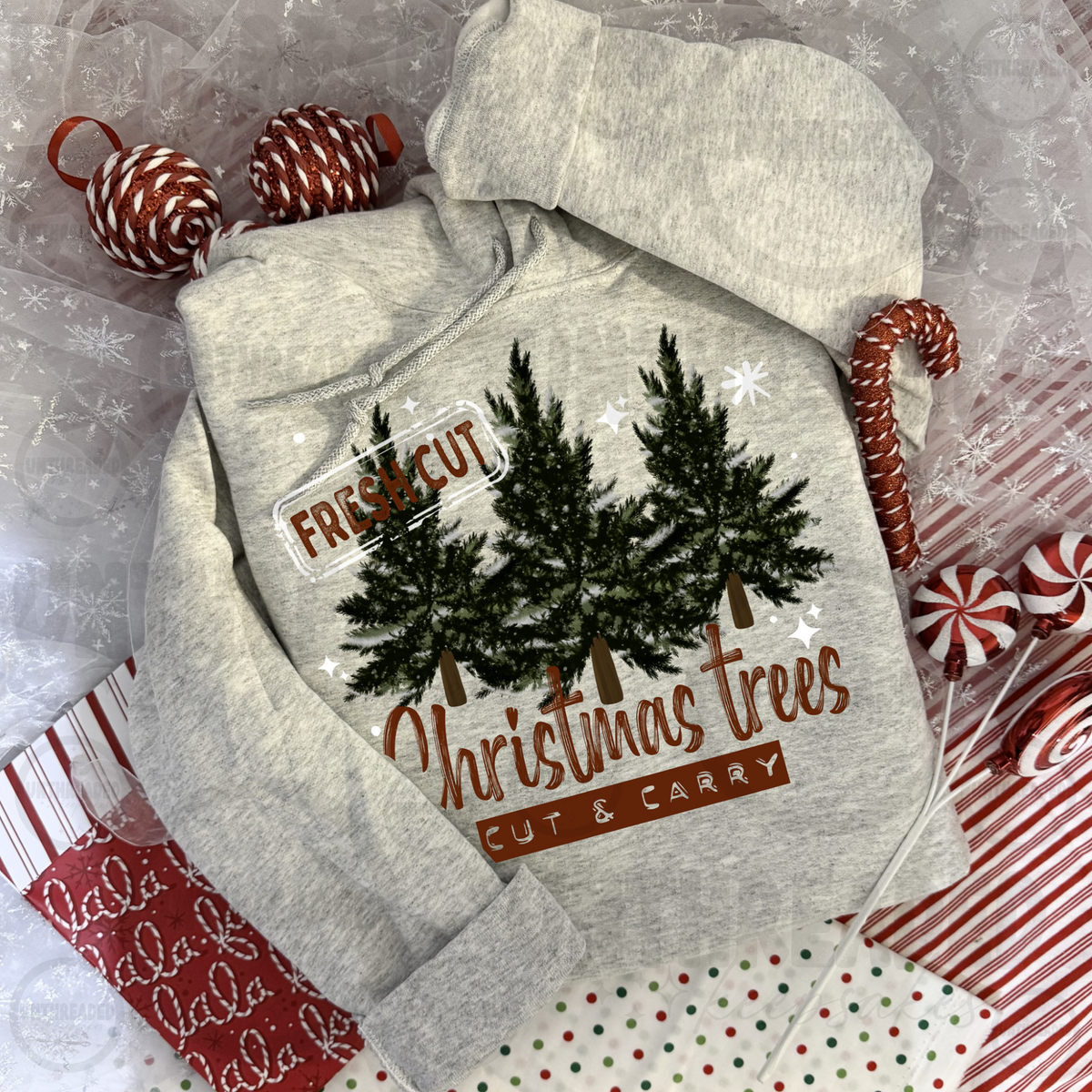 Fresh Cut Christmas Trees Hoodie
