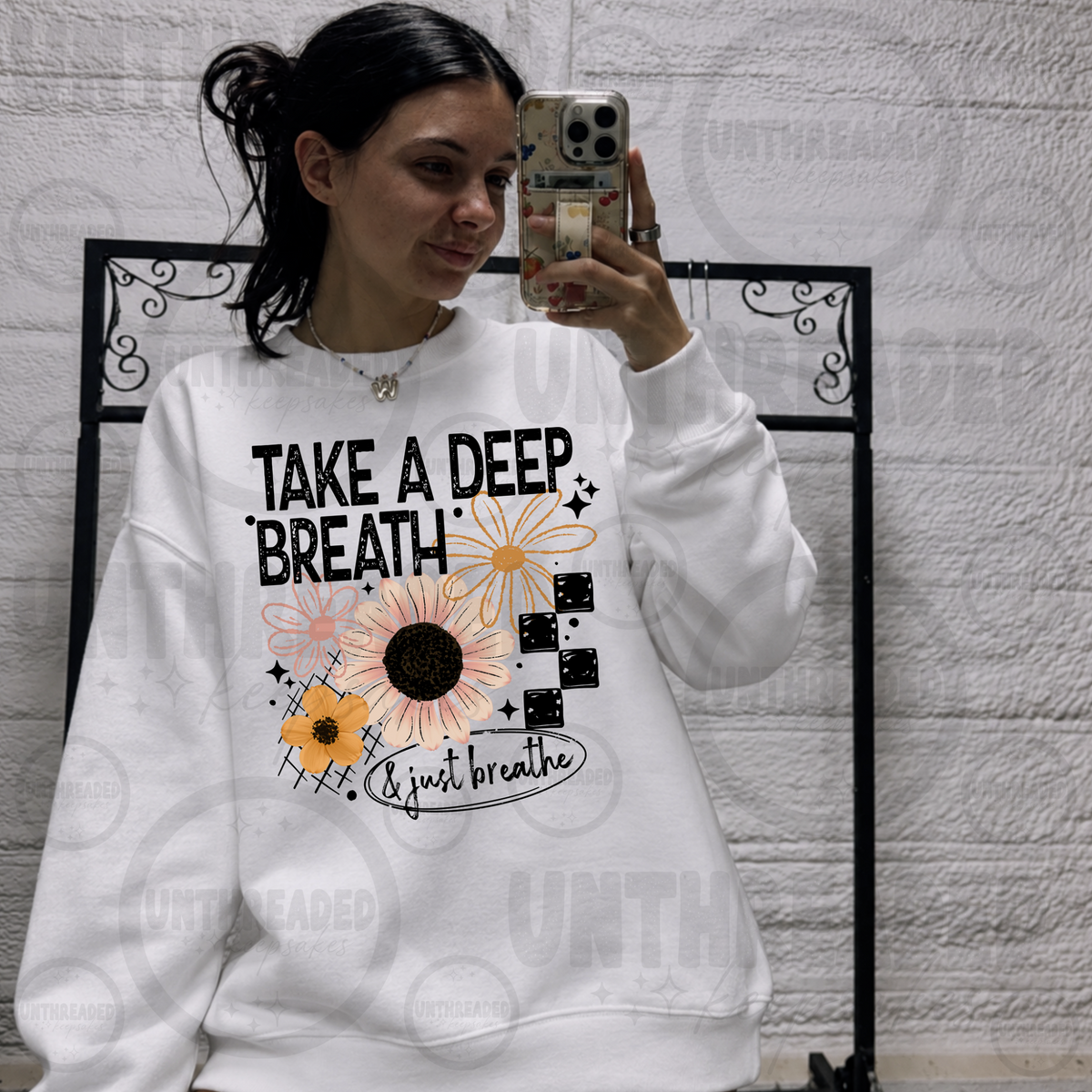 Take a Deep Breath Crewneck