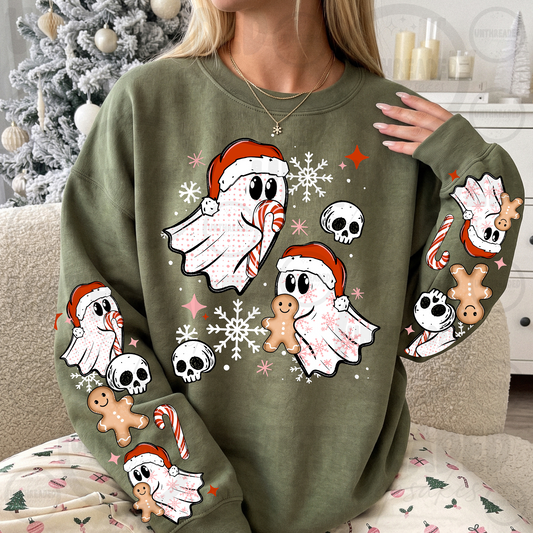 Christmas Ghost Gingerbread Crewneck