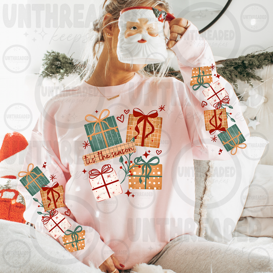 Tis the Season Christmas Presents Crewneck