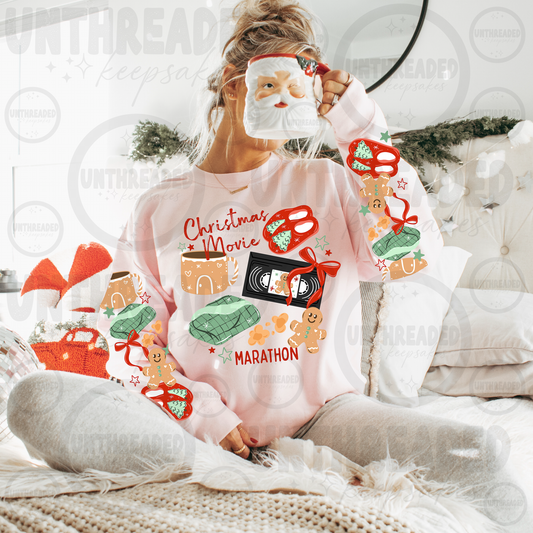 Christmas Movie Marathon Crewneck