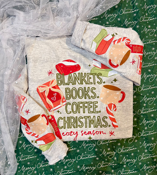Christmas cozy season crewneck sweatshirt mockup