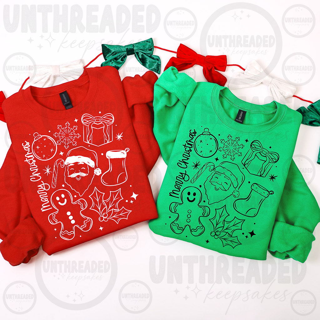 Merry Christmas Holiday Icons