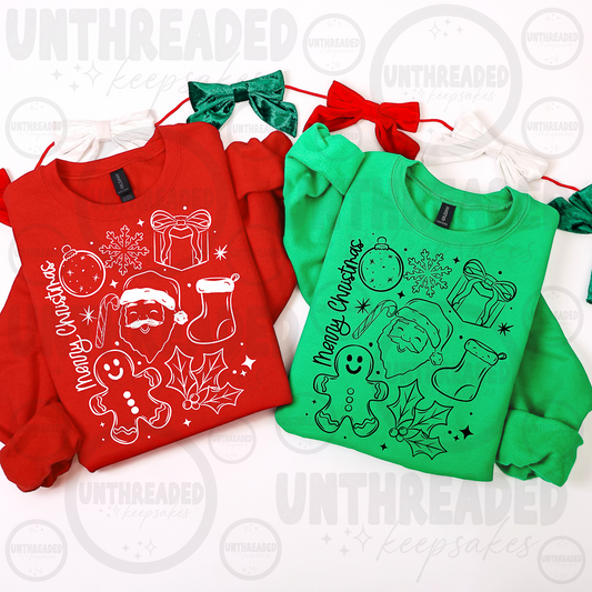 Merry Christmas Holiday Icons