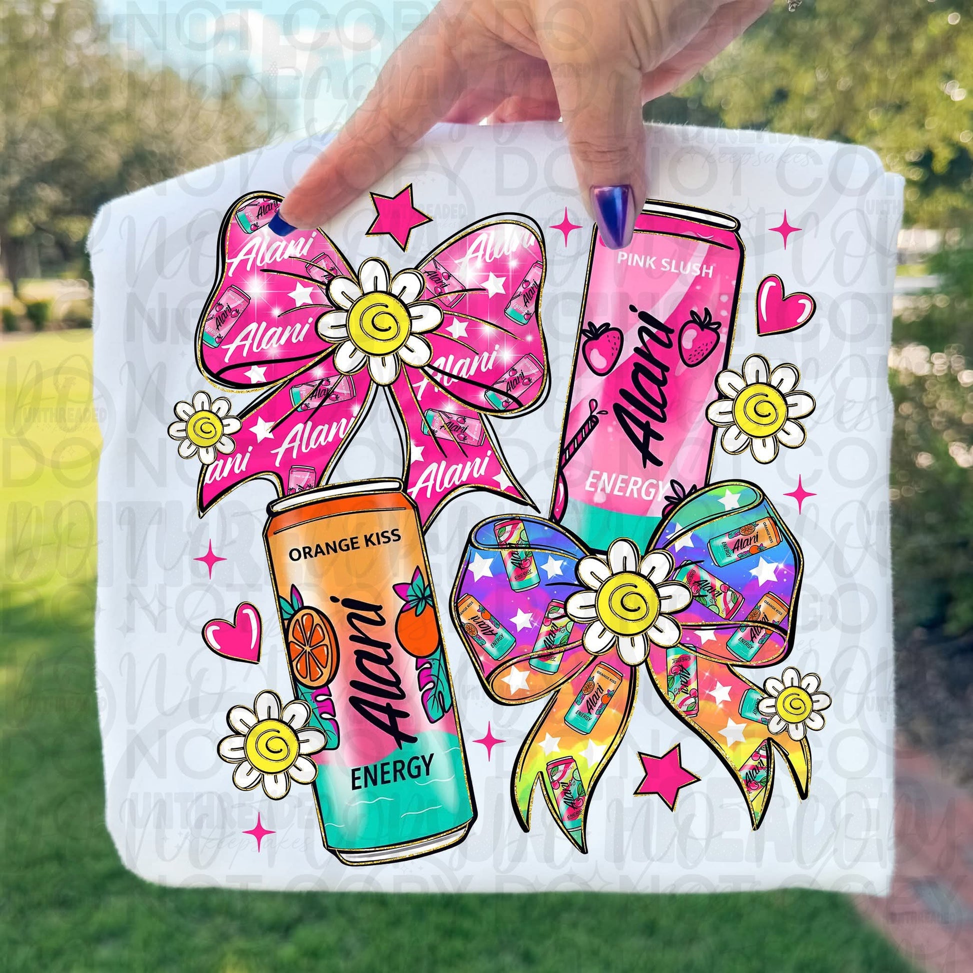 Alani Nu Energy Bow Tee – Cute Energy Drink Graphic
