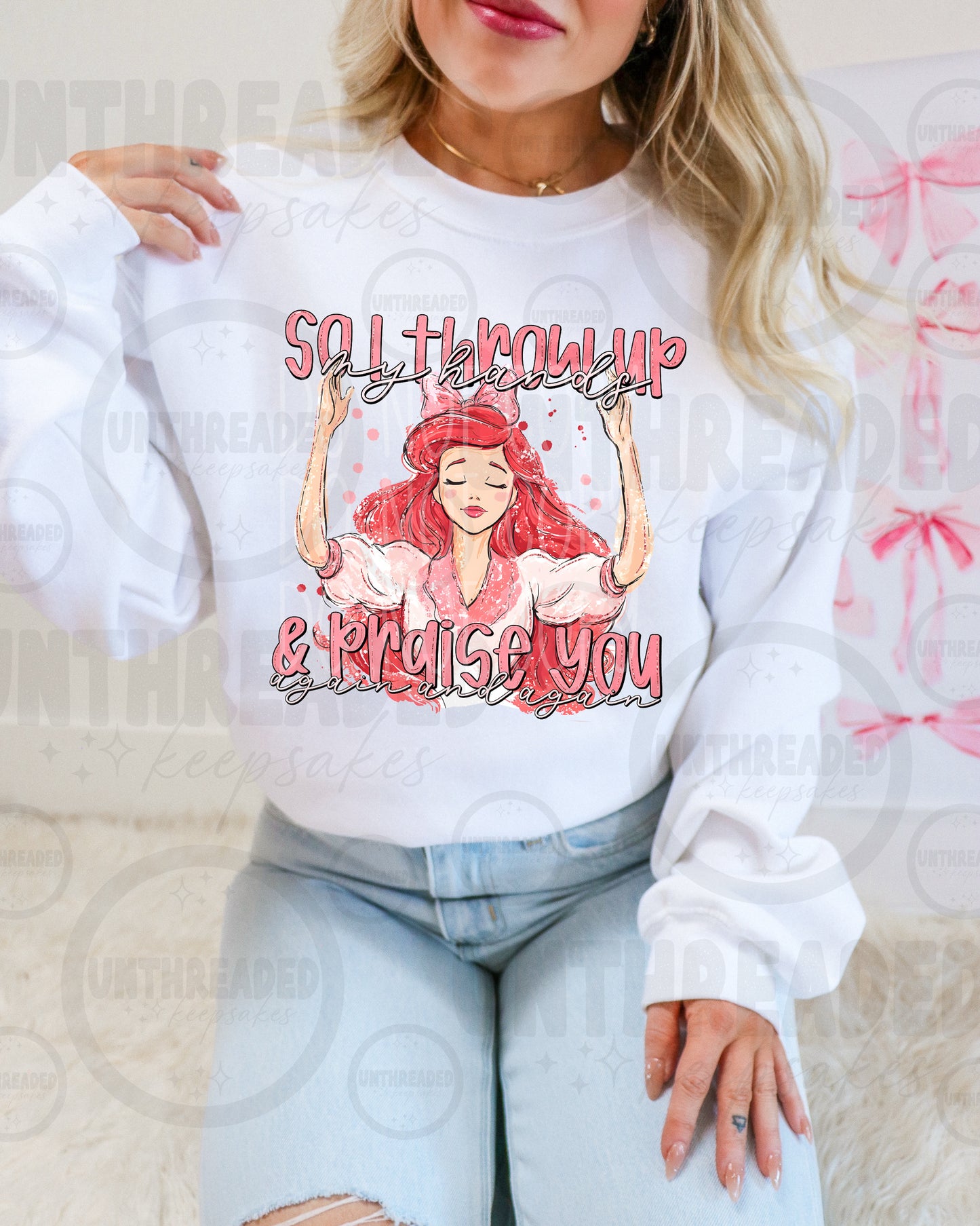 ✨🙏 “So I’ll Throw Up My Hands & Praise You” Sweatshirt ✨🙏