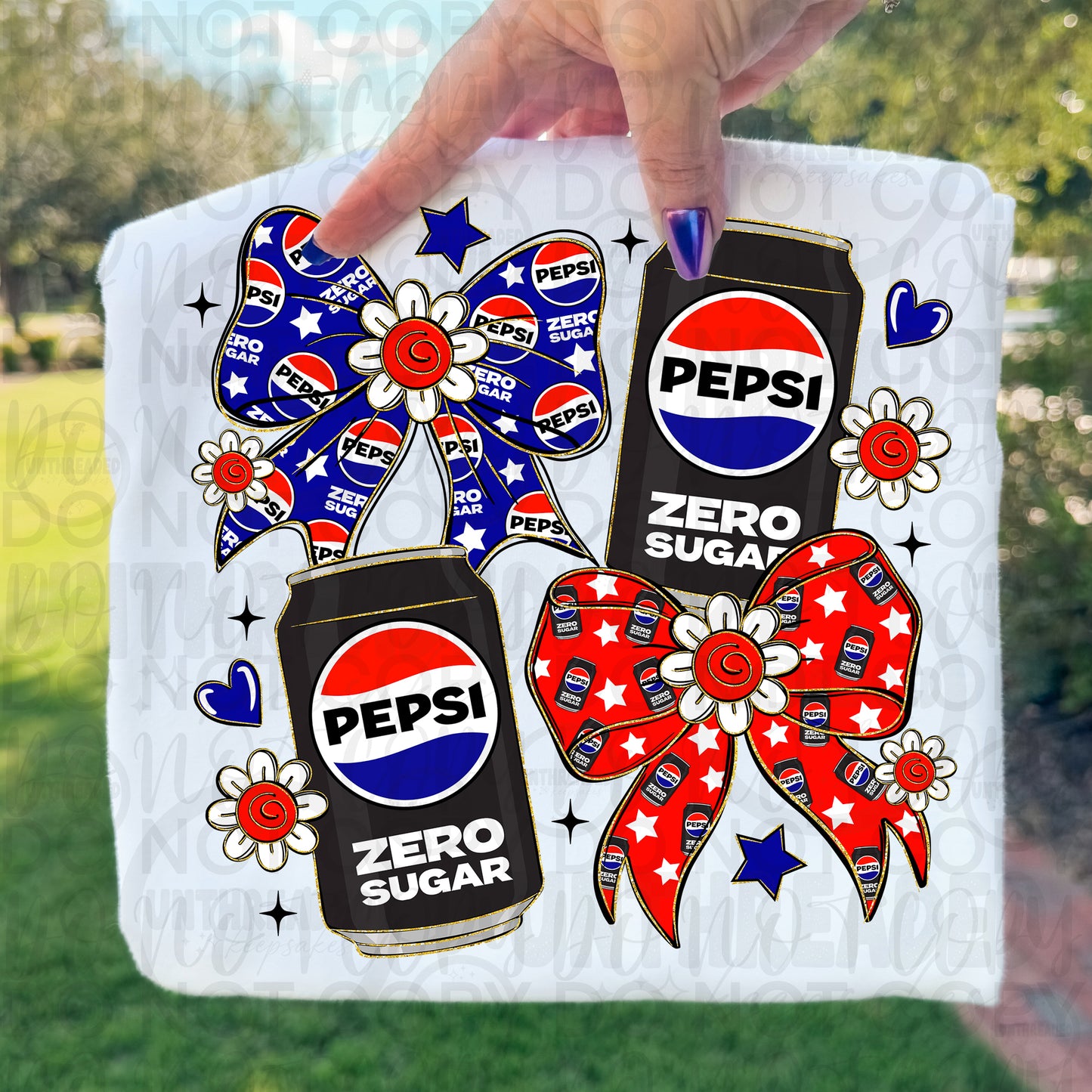 🥤🎀 Pepsi Zero Sugar Bow Graphic Tee 🎀🥤