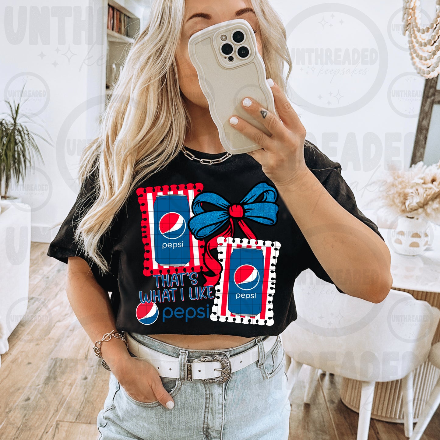 🥤🎀 That’s What I Like Pepsi Bow Shirt – Retro Soda Graphic Tee 🎀🥤