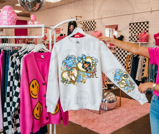 💙 Enchanted Jasmine Fairytale Cozy Crewneck ✨