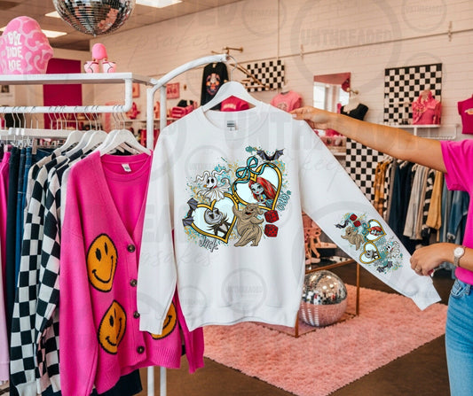 🖤 Spooky Love Jack & Sally Fairytale Crewneck 🎃