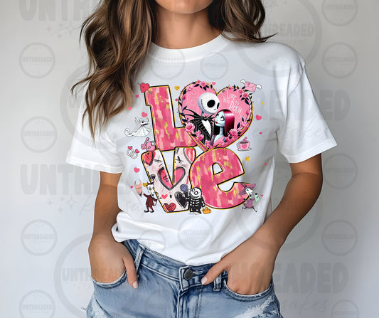 💀💖 Spooky Love Valentine Graphic Tee 💖💀