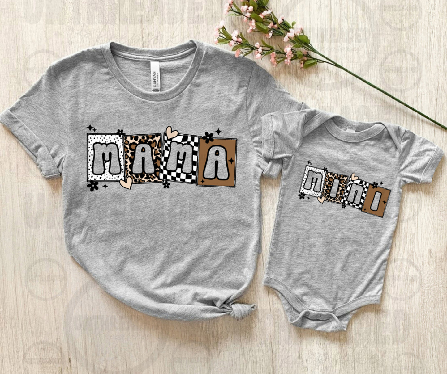Mama & Mini Checkerboard Matching Shirts | Trendy Mommy and Me Set