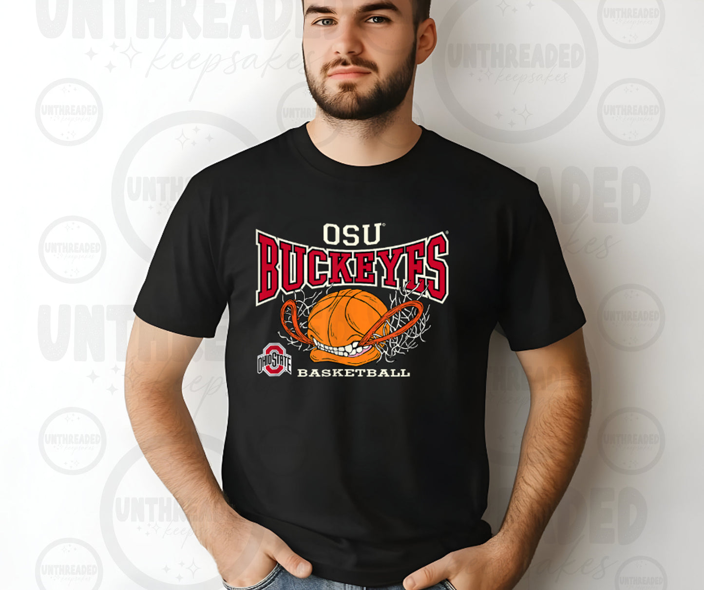 Ohio State Buckeyes Basketball Graphic T-Shirt | OSU Sports Fan Tee