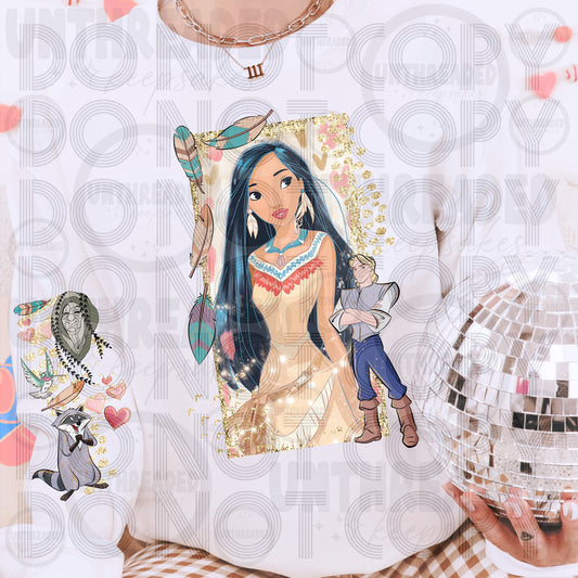 Boho Princess Graphic Tee | Glitter Frame Fairytale Style Shirt | Cozy Cottagecore Vibes