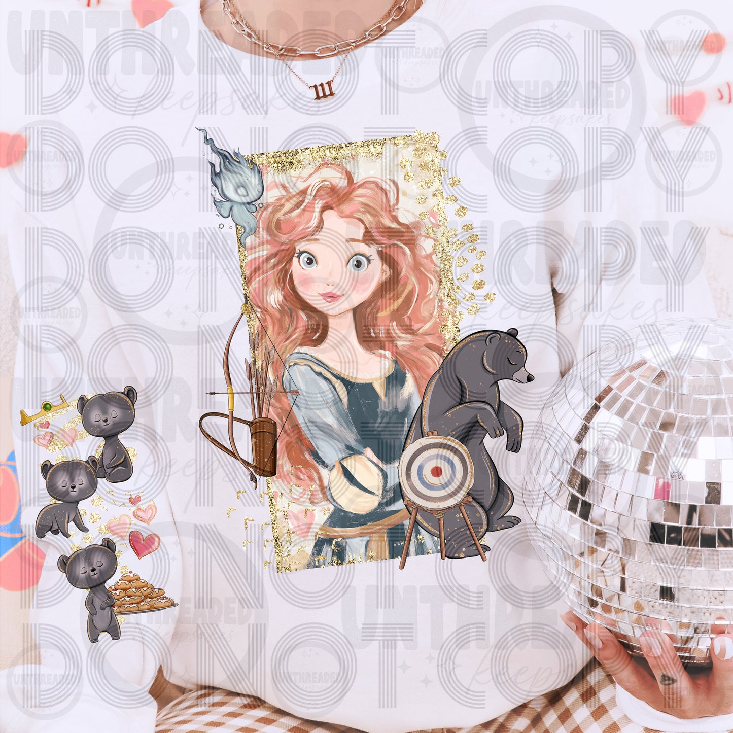 Brave Archer Girl Graphic Tee | Fierce Princess Aesthetic Shirt