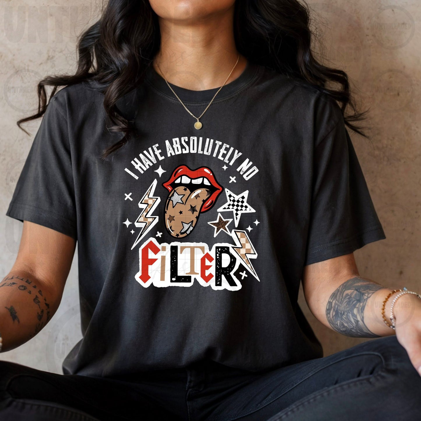I Have Absolutely No Filter Tee – Funny Statement Shirt