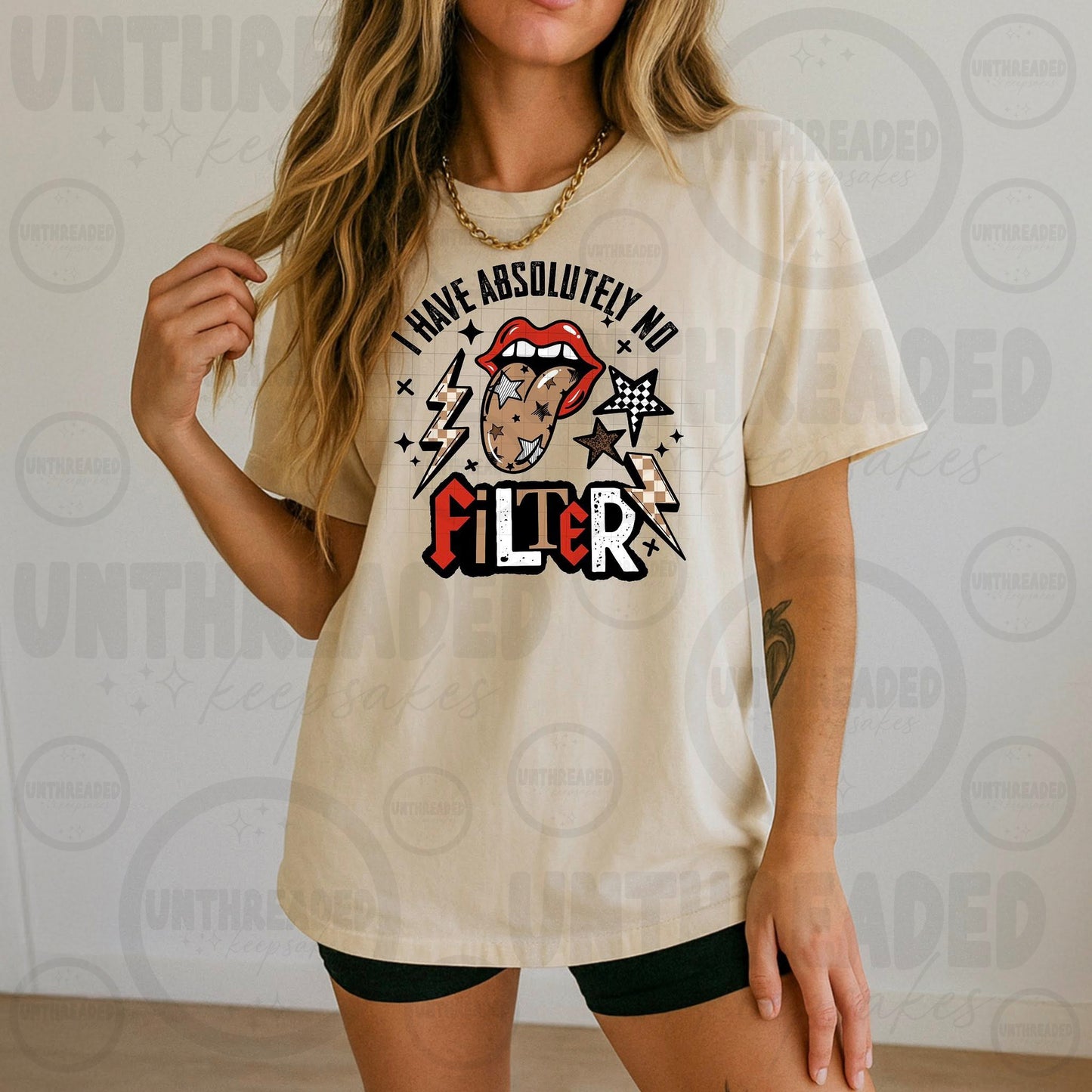 I Have Absolutely No Filter Tee – Funny Statement Shirt