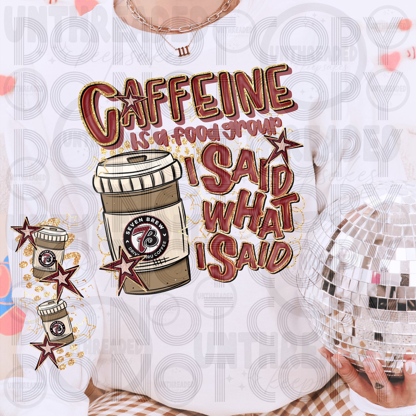 I Said What I Said Caffeine Sweatshirt | Drink Lover 7B Hot