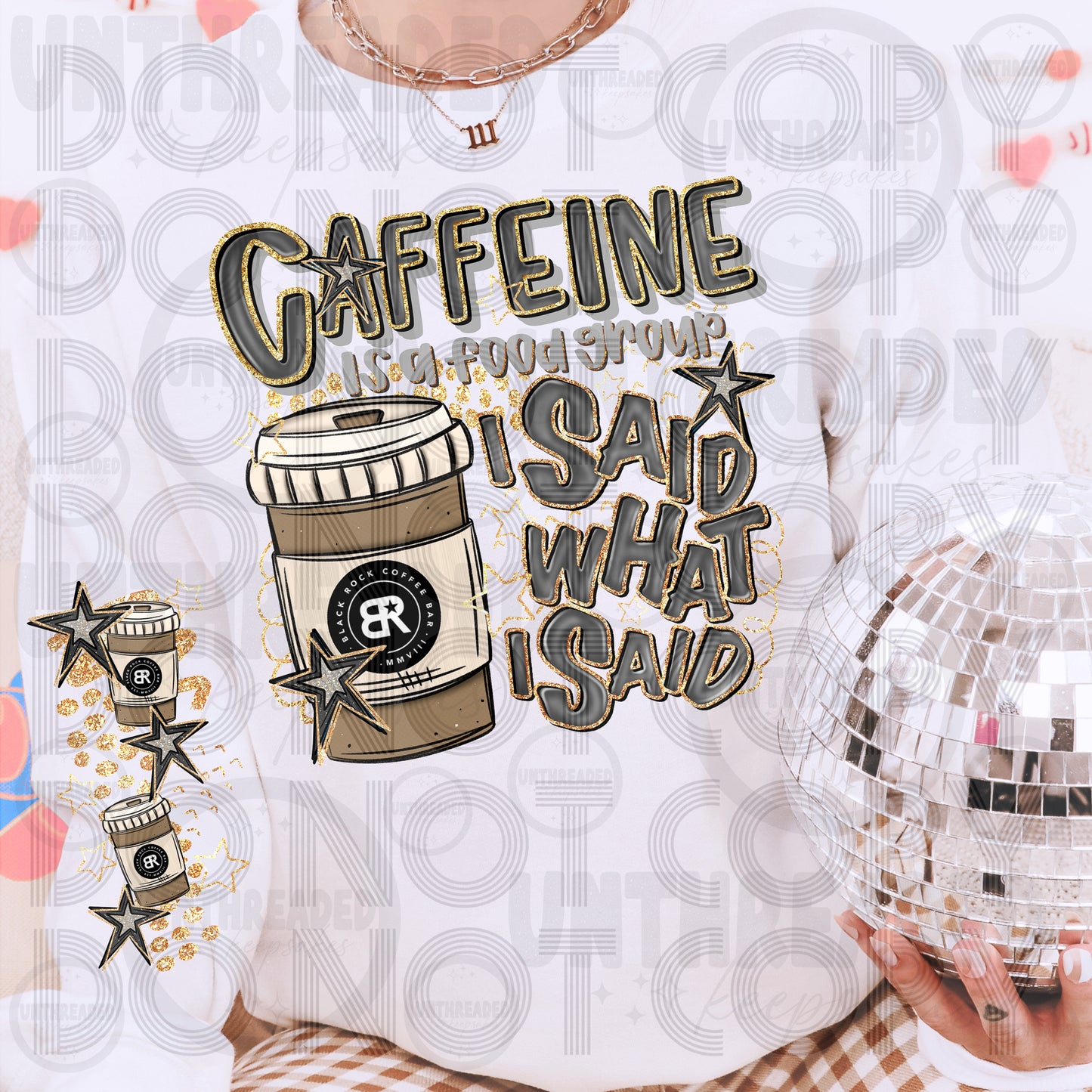 I Said What I Said Caffeine Sweatshirt | Drink Lover BR Hot