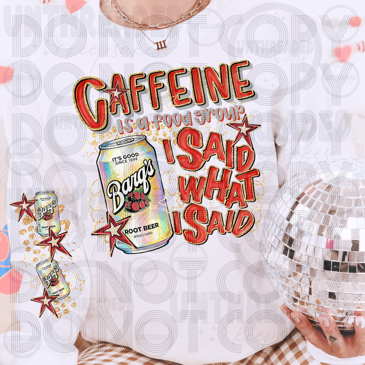 I Said What I Said Caffeine Sweatshirt | Drink Lover RB