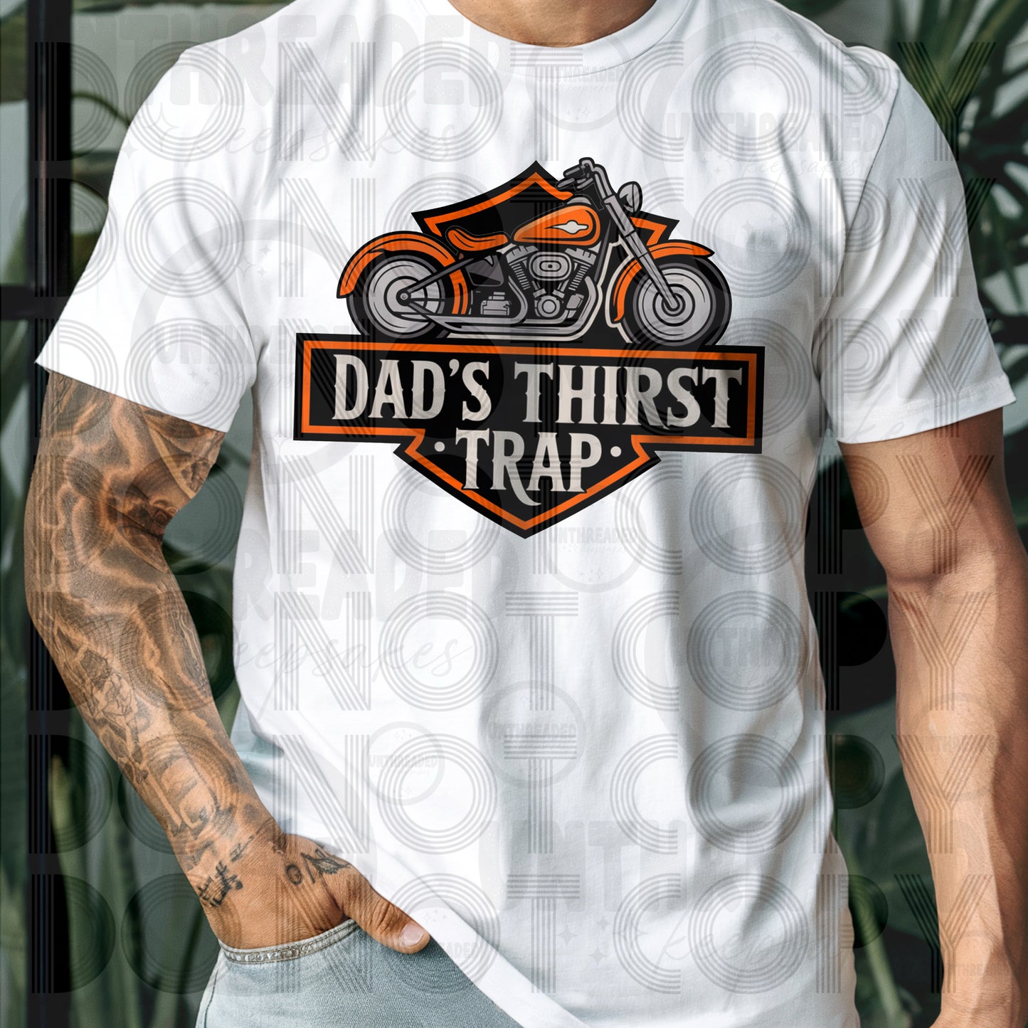 Dad’s Thirst Trap Tee – Funny Biker Dad Motorcycle Shirt