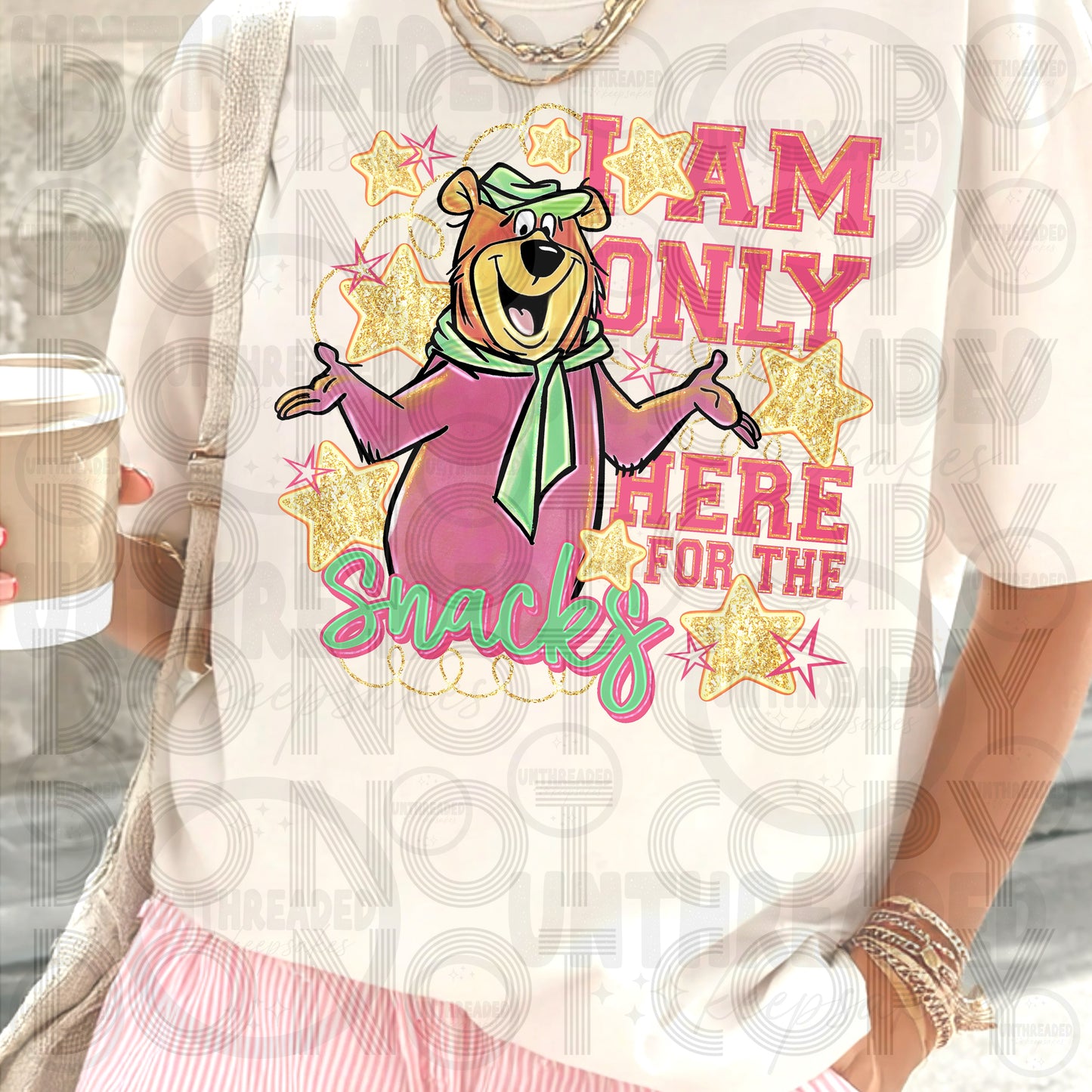 Only Here for the Snacks Shirt | Funny Snack Lover Tee | Cute Graphic T-Shirt