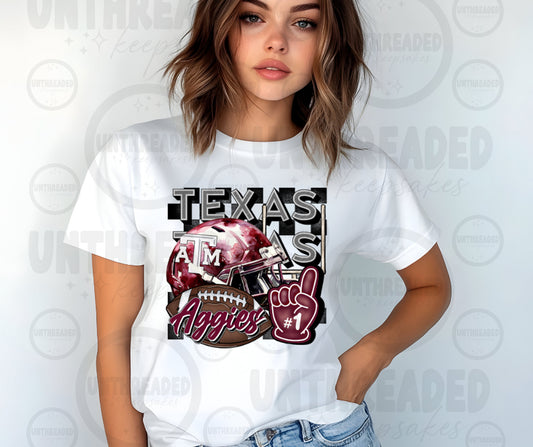 Football Season Graphic T-Shirt | Touchdowns & Team Spirit Tee TA
