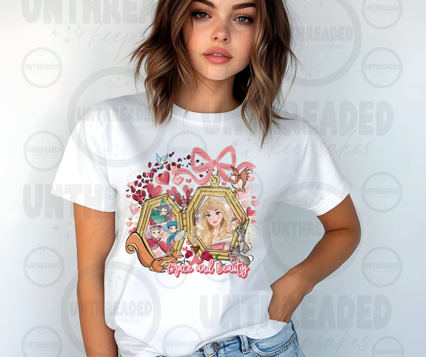 Grace and Beauty| Vintage Fairytale Love Graphic Tee