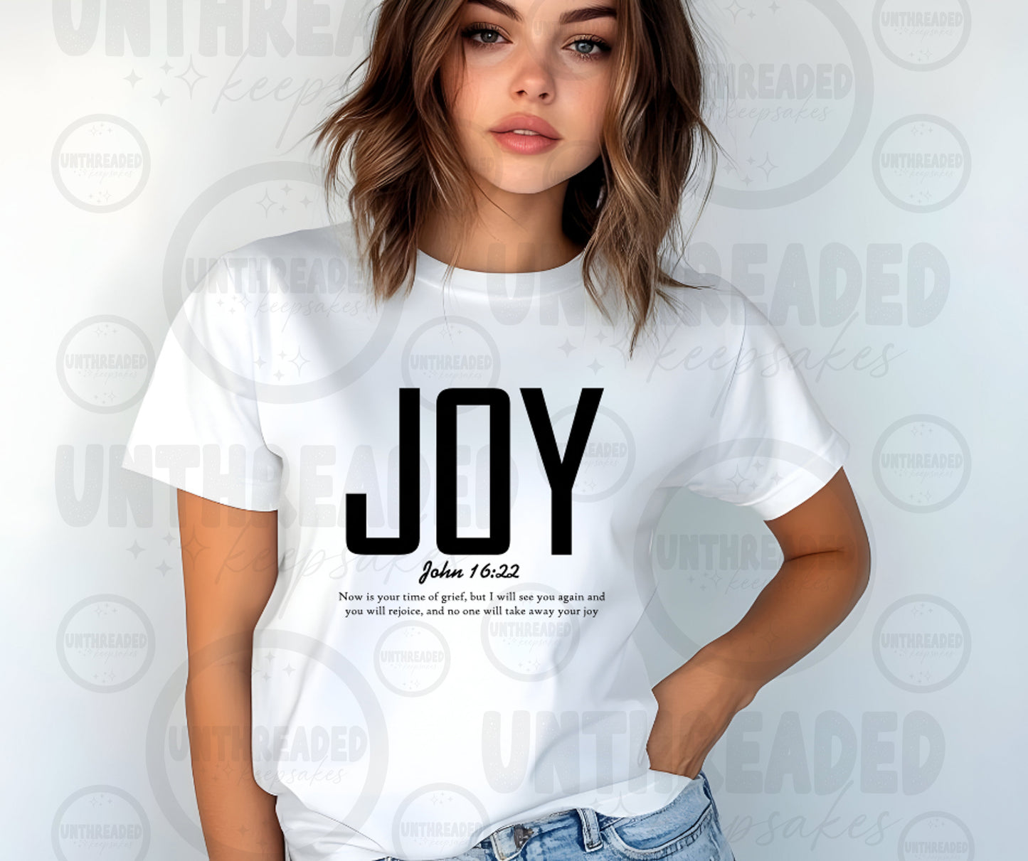 Christian Faith Graphic Tee | Scripture Bible Verse T-Shirt| Joy