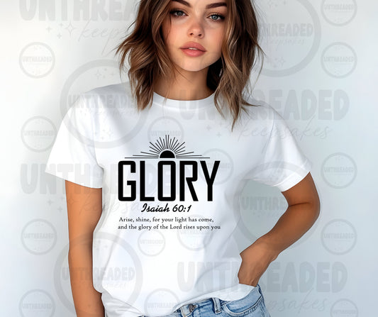 Christian Faith Graphic Tee | Scripture Bible Verse T-Shirt| Glory
