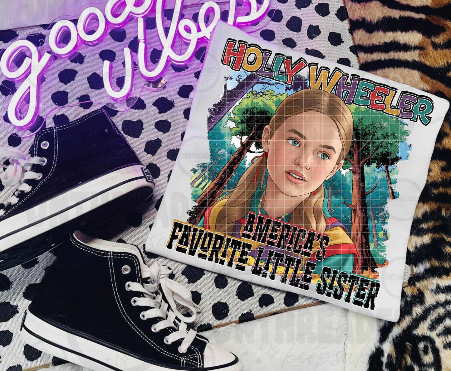 America’s Favorite Little Sister Graphic Tee | Retro Patriotic Shirt