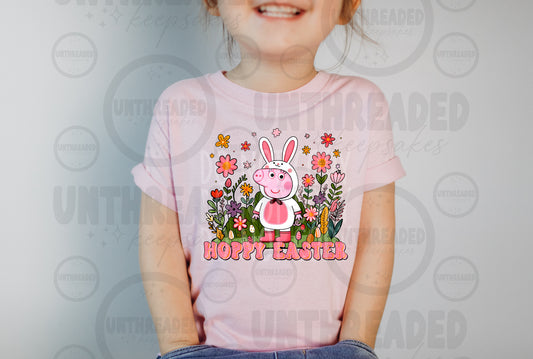 Youth Happy Easter Bunny Graphic T-Shirt