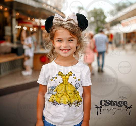 Kids Princess Graphic T Shirt B