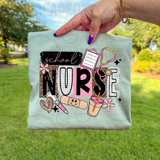 School Nurse Appreciation Gift T-Shirt 🩺🍎
