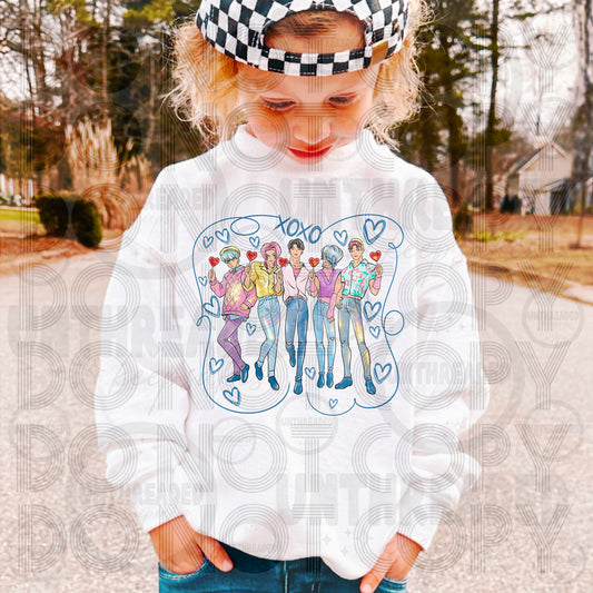 Youth Sweetheart Graphic Crewneck Kpop Boy and Girl