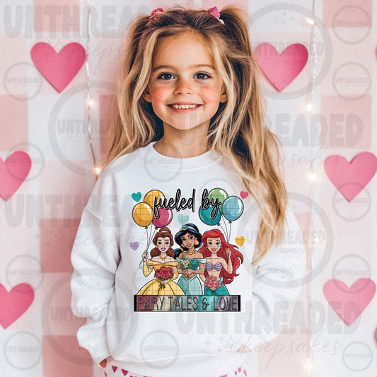 Kids Valentine Graphic T-Shirt – Cute Love Design-Fairytale Love