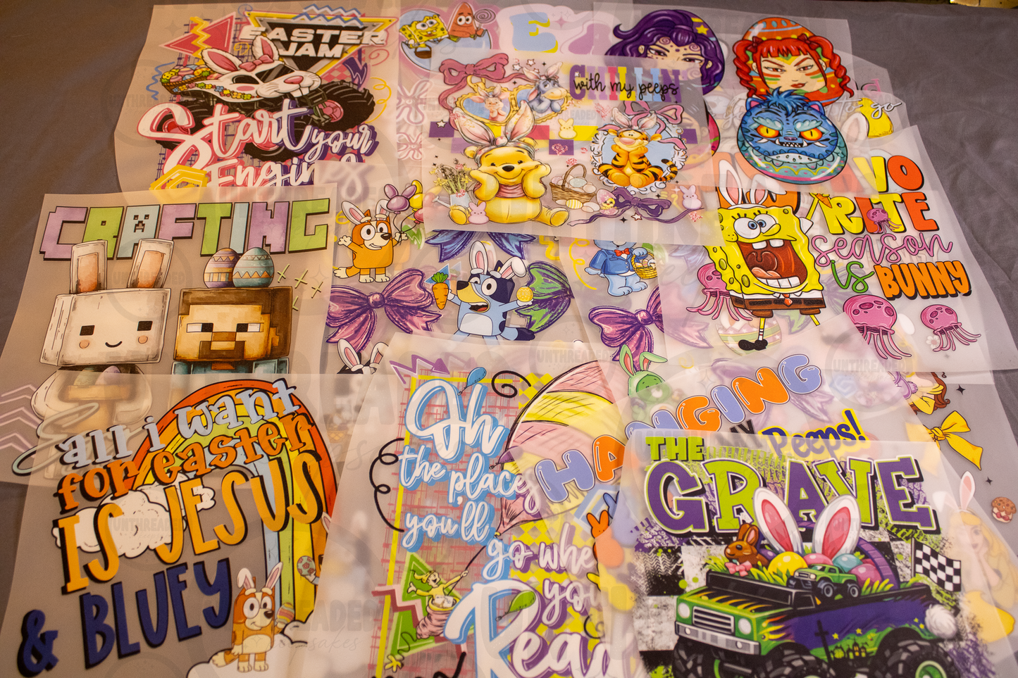 Spring & Easter DTF Transfer Bundle | 4 Adult + 16 Youth Ready to Press Transfers | 20 Designs Total