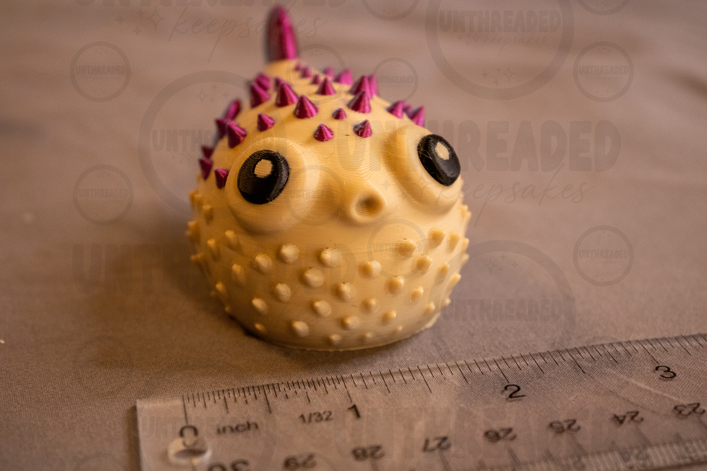 Cute Puffer Fish Figurine – 3D Printed Kawaii Sea Creature | Ocean Animal Desk Decor | Handmade Collectible | Gift for Marine Life Lovers