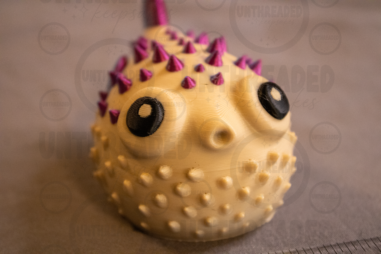 Cute Puffer Fish Figurine – 3D Printed Kawaii Sea Creature | Ocean Animal Desk Decor | Handmade Collectible | Gift for Marine Life Lovers