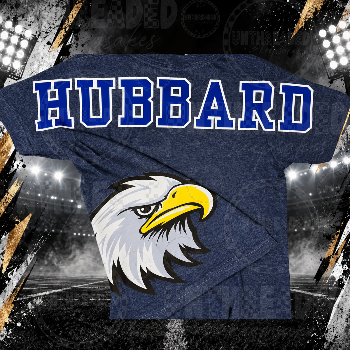 Custom School Spirit Shirt | Oversized Mascot & School Name Tee | Any School or Mascot