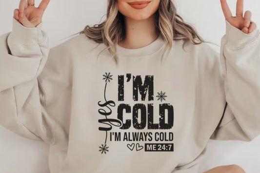 About Yes, I'm Cold Christmas Women's Graphic Crewneck