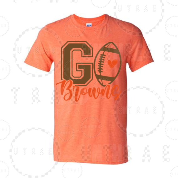 Go Browns football graphic T-shirt - size Large