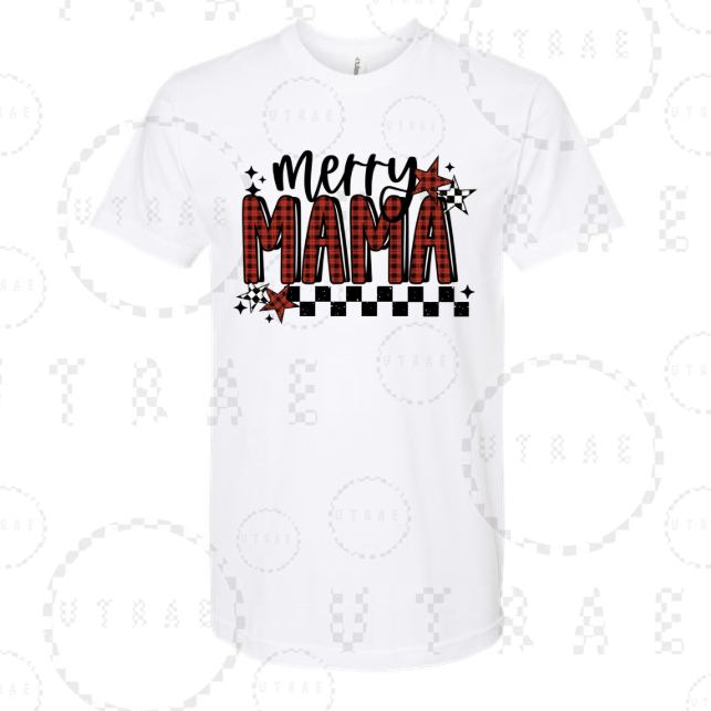Merry Mama Christmas graphic T-shirt - size Medium