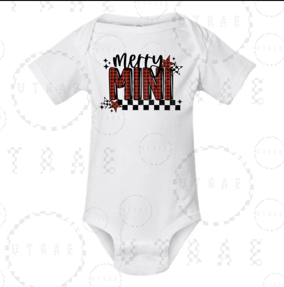 Merry Mini Christmas infant bodysuit - size 0-3 months