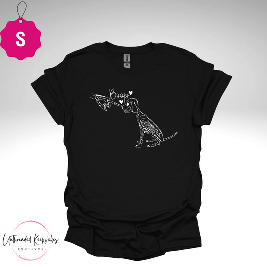 Boop Dog Skeleton Graphic T-Shirt