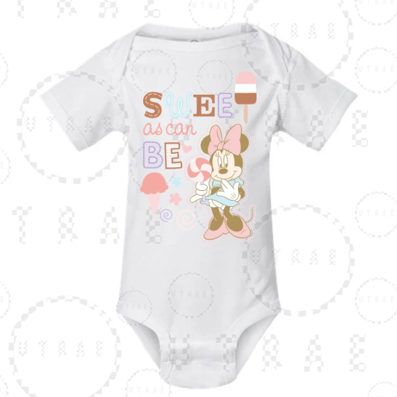 Sweet As Can Be mouse ice cream infant bodysuit - size 0-3 months