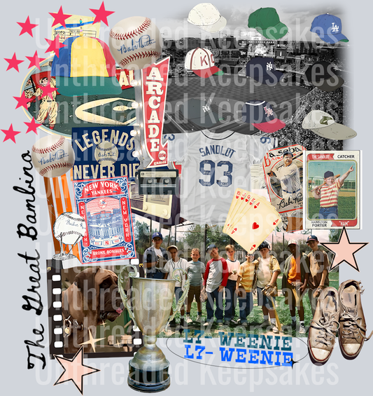 Sandlot Movie DTF Transfer