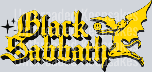 blacksabbath DTF TRansfer