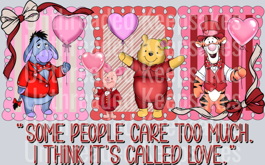 Pooh & Friends Valentine Frames DTF Transfer